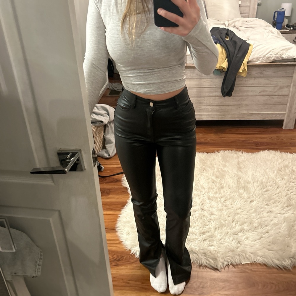 Zara leather pants